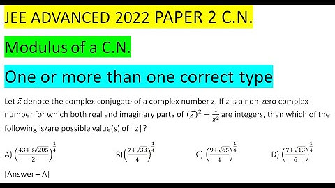 Let z ̅ denote the complex conjugate of a complex number z. If z is a non-zero complex number for