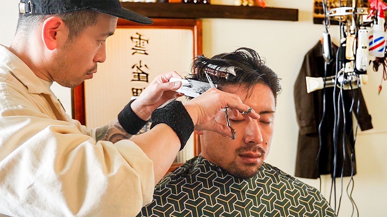 ASMR 古き良き時代の日本的な理容室で贅沢な時間を過ごす【雲雀理髪店】