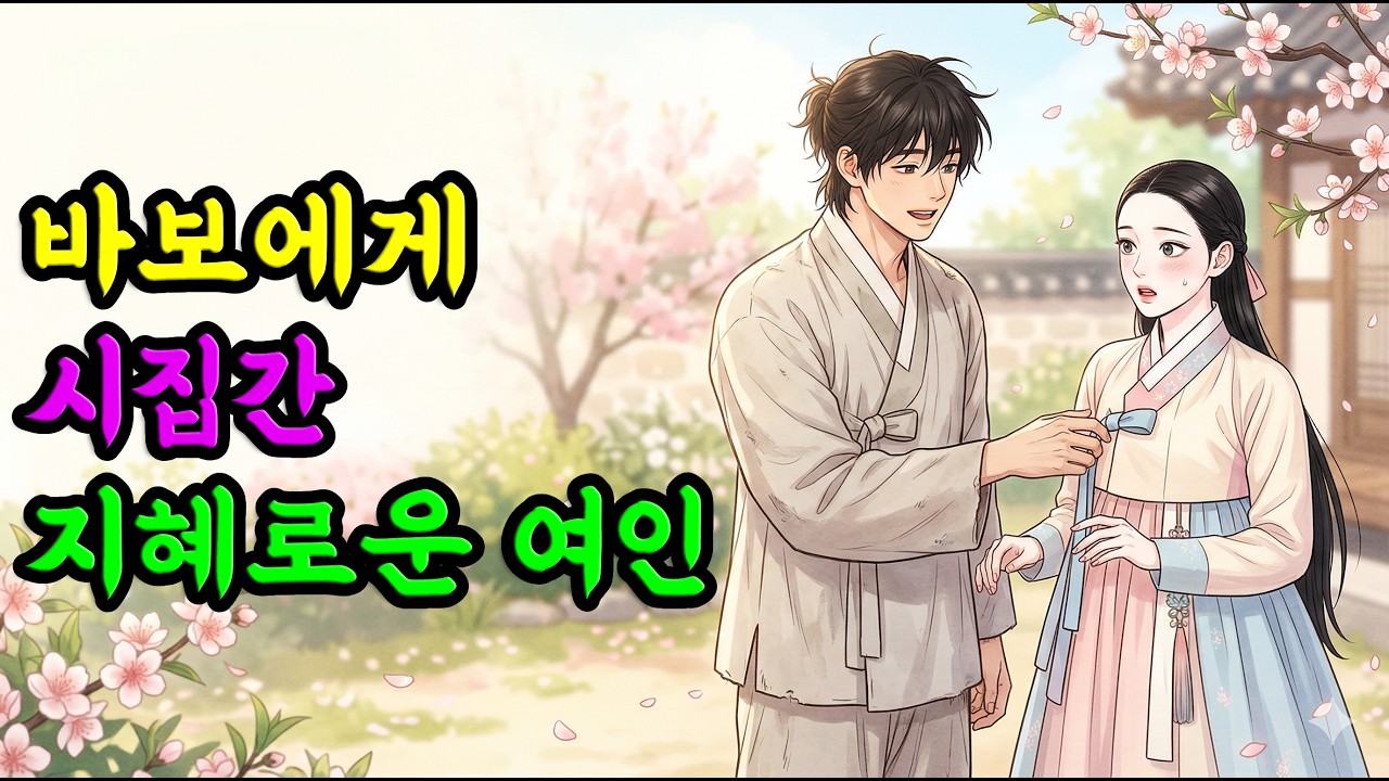 바보에게 시집간 지혜로운 여인| 야담 옛날이야기 오디오북 수면동화 전설 민담