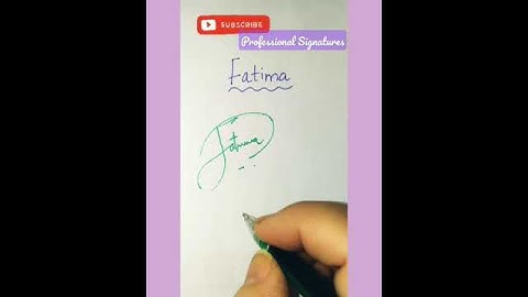 Fatima name signature style ✍️✨#shorts #ytshorts #signature
