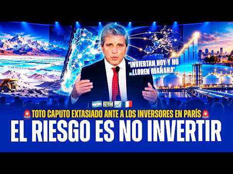 🚨🇦🇷🇫🇷 CAPUTO A LOS INVERSORES EN PARÍS: EL RIESGO ES PERDER LA OPORTUNIDAD DE INVERTIR EN ARGENTINA