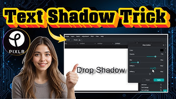 How To Add Drop Shadow To Text In Pixlr E | Professional Text Effects