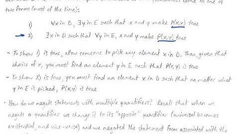 Discrete Mathematics- Statements with Multiple Quantifiers