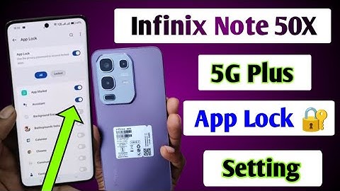 Infinix note 50x 5G Mobile Mein App lock kaise lagate Hain/App lock setting infinix note 50x 5G 