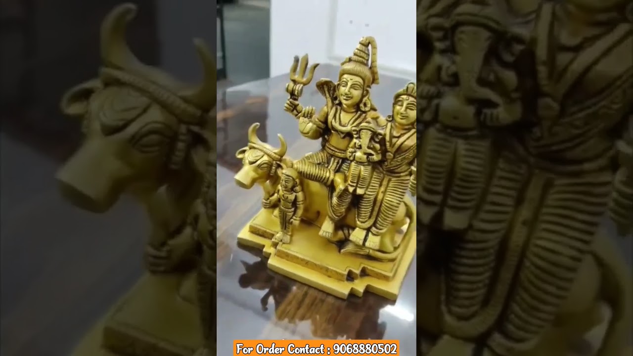 Mahadev Family Brass Moorti | Shiv Parvati Ganesh | For Order Contact (9068880502) | 