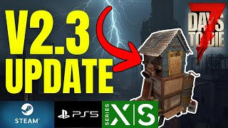 7 Days to Die 2.3 Update – Survival Gear Replaces Badges + Storm & Smoothie Changes (PC, PS5 Xbox)