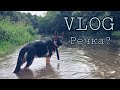 VLOG:Купаемся в речке//Дача//Дожди🐶🌧