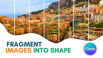 How to Create Fragment images into shape in Canva l Grid Design Animation in Canva l easy canva