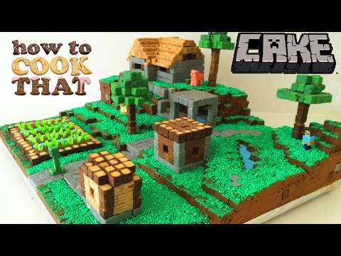 minecraft-cake-village-how-to-cook-that-ann-reardon