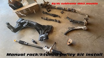 Honda Civic k20a2 ekk2 crate swap part 2