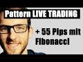 Live Trading Pattern Strategie | +55 Pips | Fibonacci Technik lernen für Anfänger | deutsch