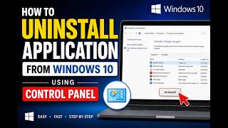 How to Uninstall Applications in Windows 10 Using Control Panel | Remove Programs Easily screenshot 5