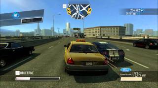 Driver San Francisco Gameplay - Perform a 35m jump in a taxi (Stunt Dare)