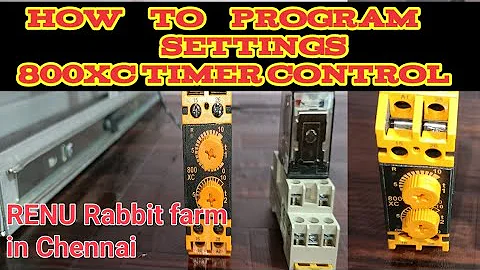 How to program selec 800xc Timer control