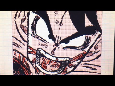 [うごメモ]孫悟空vsマジュニアを描いてみた！！[ドラゴンボール]