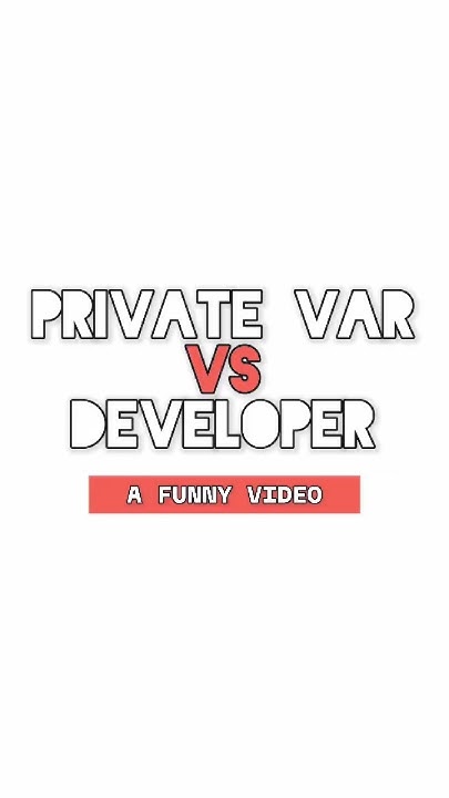 Private Variable vs Getter Setter 😂 Funny #private #variable #java # ...