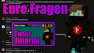 Ich beantworte EURE FRAGEN zum TIMER TUTORIAL | Datapack Tutorial | Deutsch/German Update