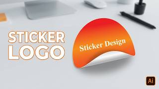 Sticker Logo Design In Illustrator I Sticker Logo Make In Illustrator I Sticker Logo Create screenshot 1