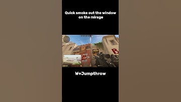 Quick smoke out the window on the mirage #cs2 #csgo #cs2clips #counterstrike #smoke #csgomoments