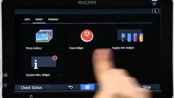 Ricoh Smart Operation Panel Adding icon to Home Screen (short version)