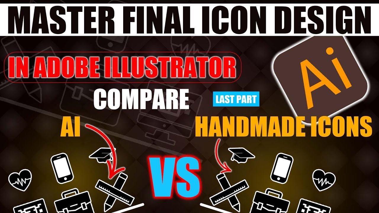 Final Icon Design Tutorial in Adobe Illustrator | Align, Expand, Group ...