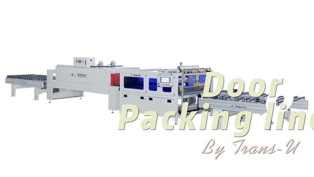 Door shrink packing production line