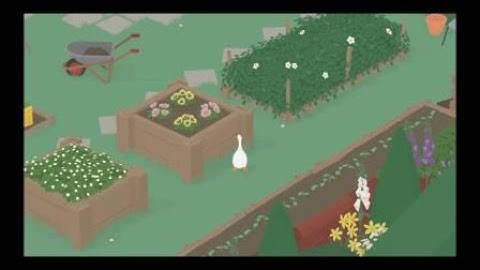 Untitled Goose Game_make the groundskeeper wear his sun hat