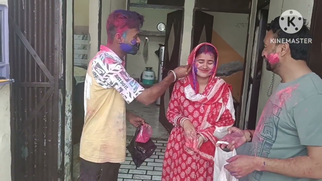 🌸हमारी बहु की पहली होली 🙏 प्रयाश की तबियत ज्यादा बिगड़ गई #kanchandhawan 