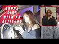 Entitled Drunk Girl With an Attitude Tries Eluding the Cops