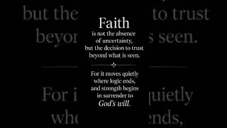 Faith walks even when sight stops. #Faith #Hope #Charity #Love #Wisdom #ChristianValues #MosesIgbafe