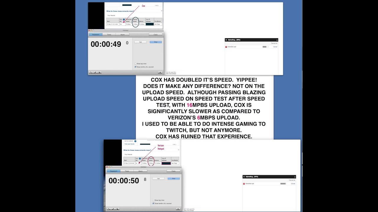 Is Cox Cable Throttling Your Upload?