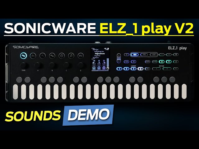 NEW SONICWARE ELZ_1 play V2 synth!! (WALDORF wavetables and 18