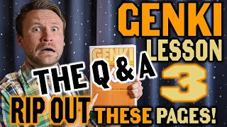 NEW GENKI 1 Q&A Stream | LESSON 3 | JAPANESE VERB CONJUGATION