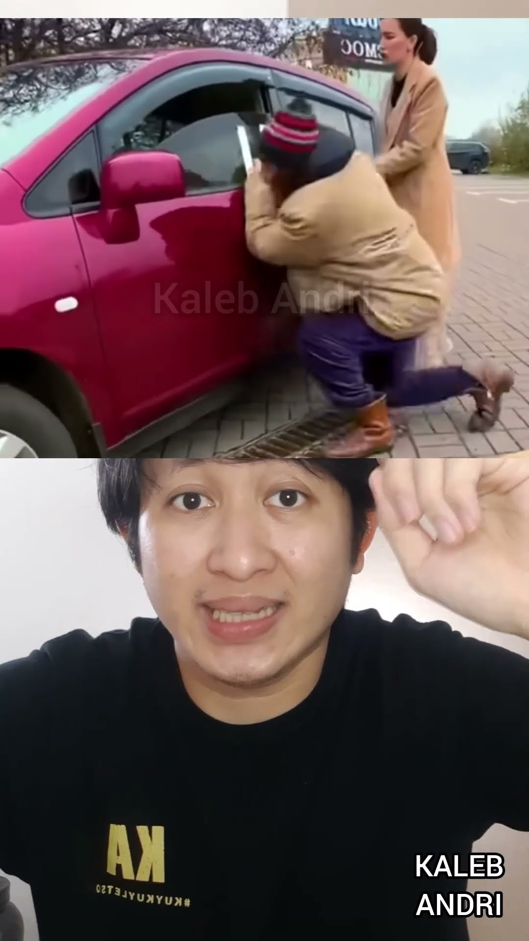 BOCIL DIBAKAR JANTUNG IBUNYA SAAT BAWA MOBIL DI JALAN | Kaleb Andri #shorts #storytime