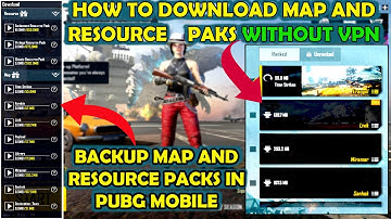 How To Download Map and Resource Packs In PUBG Mobile | Download Maps and Resource Paks Without VPN