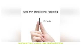 Ultra-Thin Professional Mini Voice Recorder Sound Activated Dictaphone HD Noise Reduce Recording Por