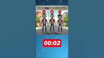Who is not the real Zombie #riddles #brainteasers #shorts