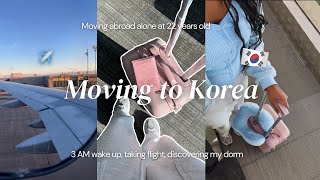 KOREA DIARIES | Packing & 15-Hour Flight, exploring new dorm
