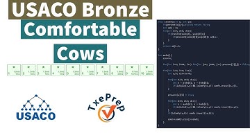 Comfortable Cows: USACO Bronze 2021 February(in C++) TxePrep