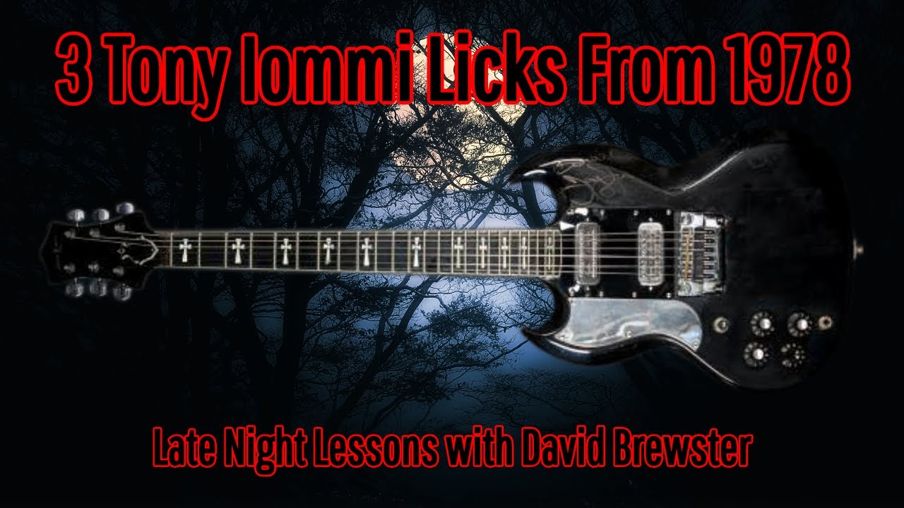 3 Tony Iommi Licks From 1978