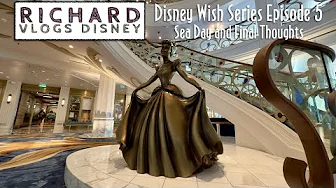 Disney Cruise Line Vlog 2023 - Episode 5 - Disney Wish - Sea Day, Star Wars Hyperspace Lounge
