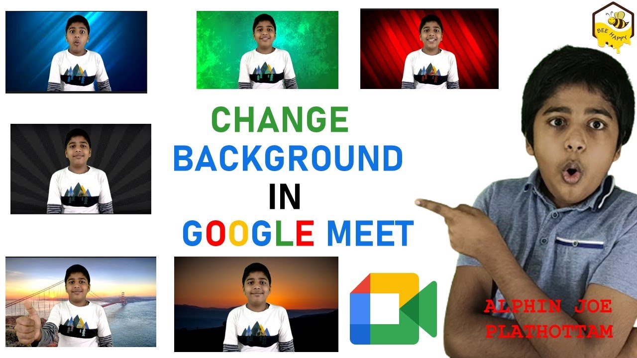 How To Change Background in Google Meet Malayalam - YouTube