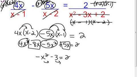 9-6 A Video - Solving Rational Equations