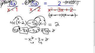 9-6 A Video - Solving Rational Equations