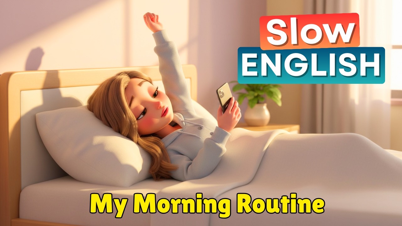 My Morning Routine | Slow and Easy English | Improve your Speaking (A1-A2)