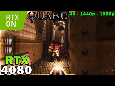 Quake 1 Ray Tracing | RTX 4080 | Ryzen 7 5800X3D | 4K - 1440p - 1080p | Ultra Settings