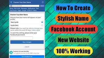 How To Create Stylish Name Facebook Account