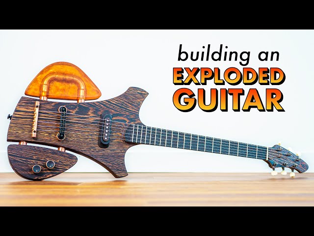I Built an “EXPLODED” GUITAR out of EPOXY RESIN and COPPER PIPE