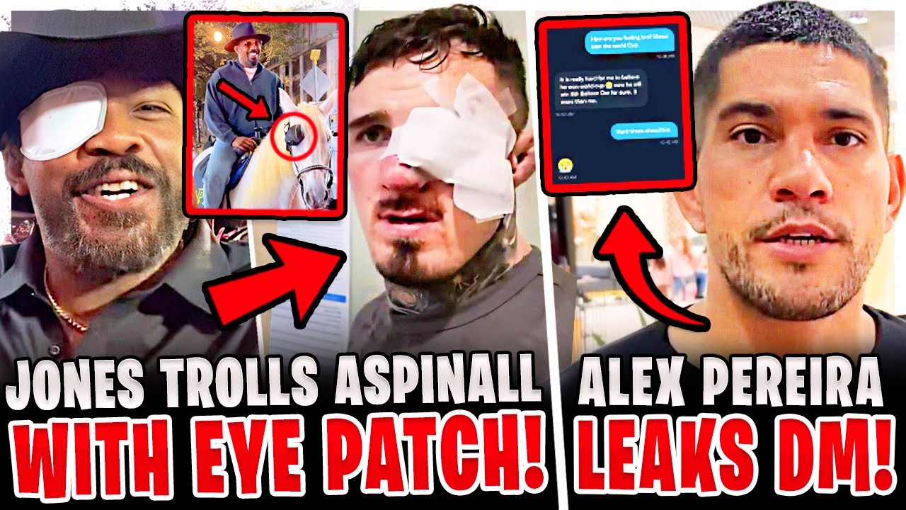 Джон Джонс ТРОЛЛИТ Тома Аспинелла с повязкой на глазу! Алекс Перейра ОТВЕЧАЕТ И СЛИВАЕТ СООБЩЕНИЯ...