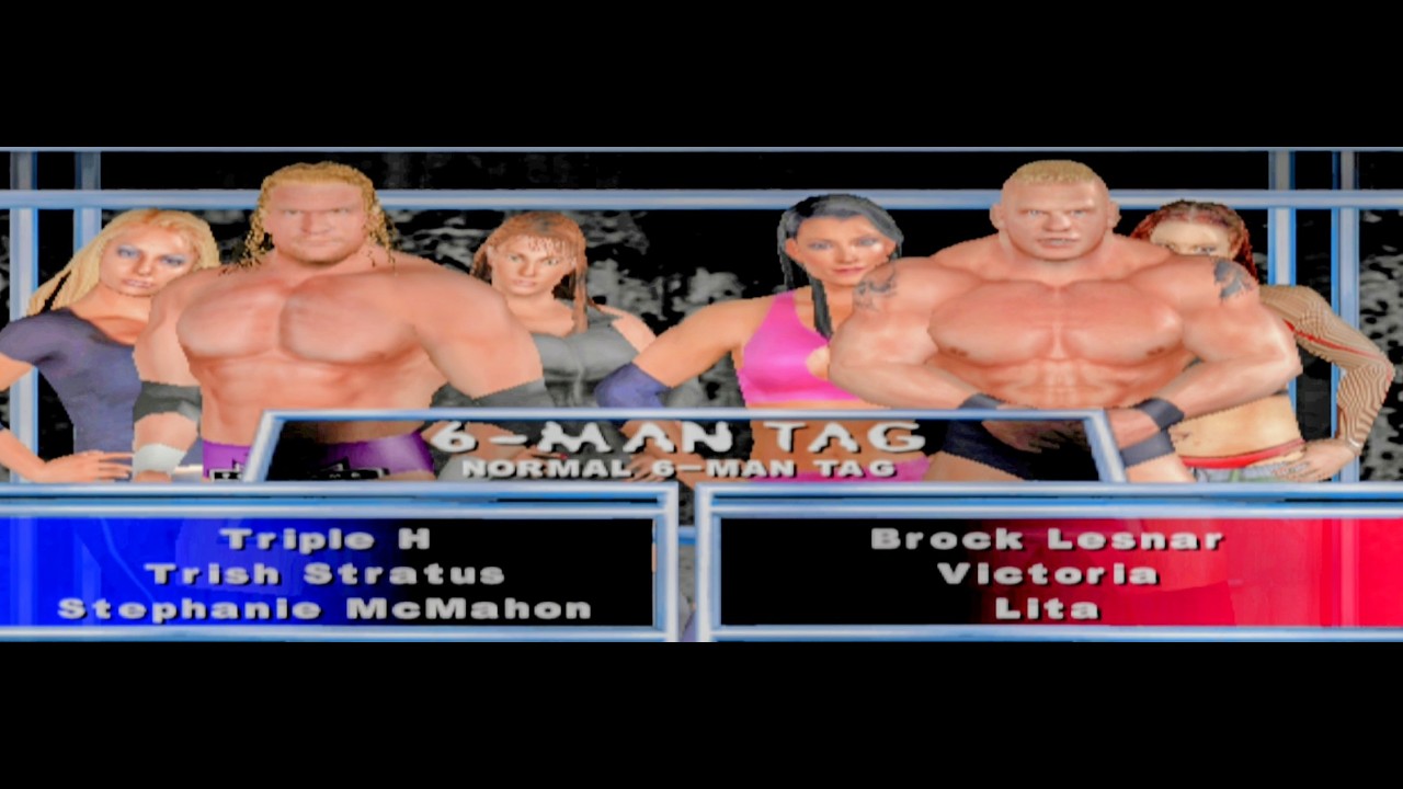 Triple H Team vs Brock Lesnar Team | Mixed 6-Man Tag Match | Wwe SmackDown HCTP |